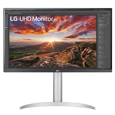 Монитор LG 27" 27UP850N-W 2xHDMI, DP, USB-C, MM, IPS, 3840x2160, DCI-P3 95%, FreeSync, Pivot, HDR400