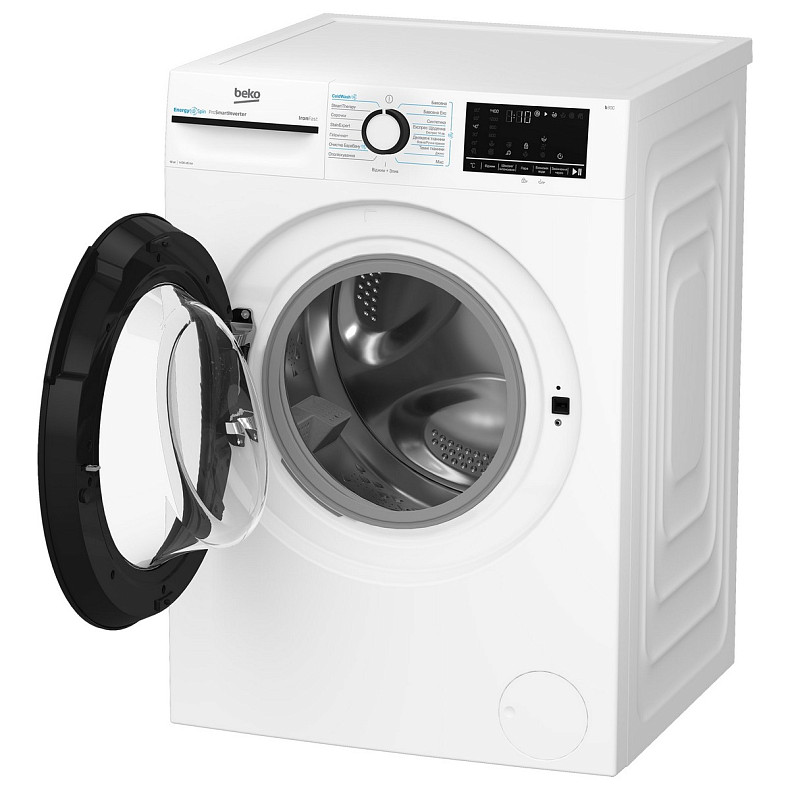 Пральна машина Beko фронтальна, 10кг, 1400, A+++, 58см, дисплей, інвертор, пара, білий