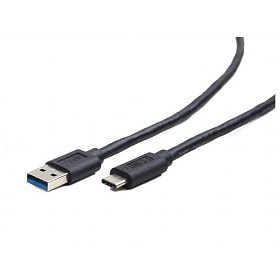 Кабель Cablexpert (CCP-USB3-AMCM-0.5M) USB3.0 - USB Type-C, 0.5 м, преміум, чорний