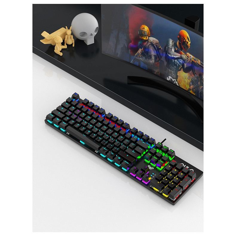 Клавіатура Aula Mechanical S2022 Black keycaps, blue switch (6948391202235)