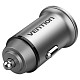 Автозарядка 2USB-A 30W QC3.0 Gray Mini Style Aluminium Alloy Type Vention