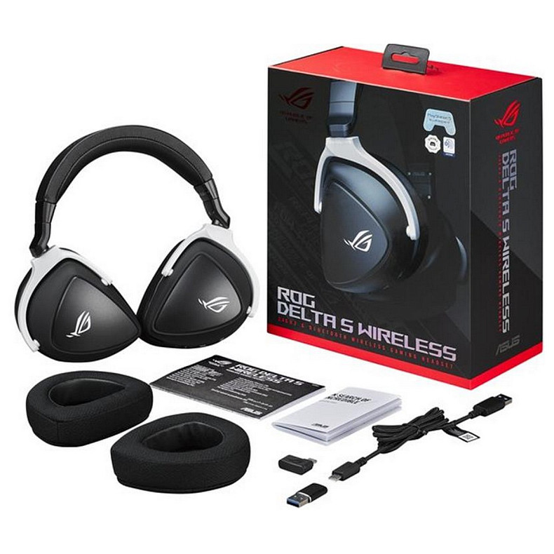 Навушники Asus ROG Delta S Wireless Black/White (90YH03IW-B3UA00)