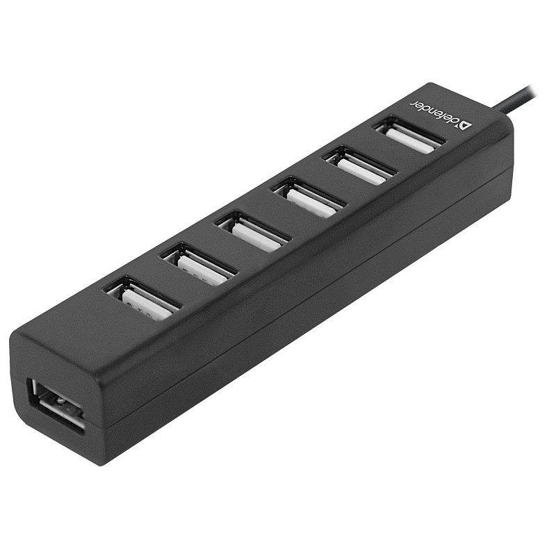 USB Hub Defender Quadro Swift 7-port USB2.0 пассивный, черный