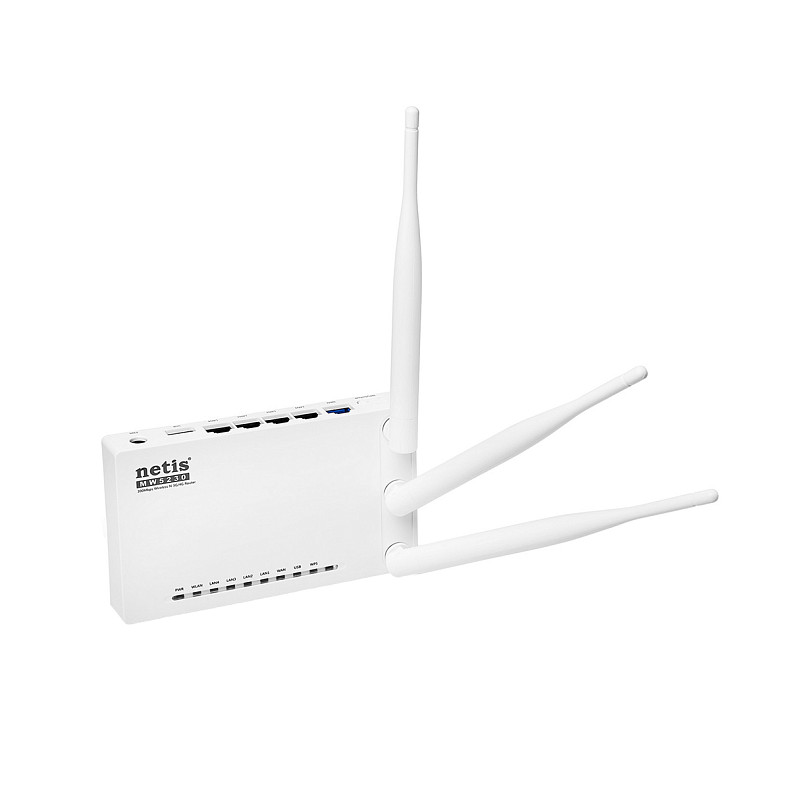 Wi-Fi Роутер Netis MW5230 (N300, 4xFE LAN, 1xFE WAN, USB 2.0 для 3G/4G модемів)