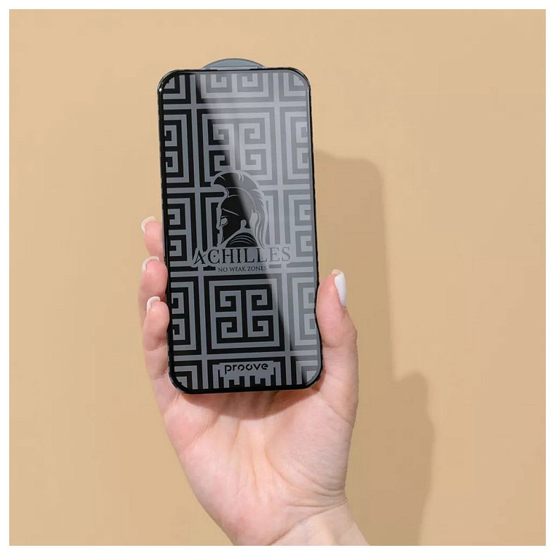 Защитное стекло Proove Achilles для Apple iPhone 16 Plus Black (PGPAIP16PL01)