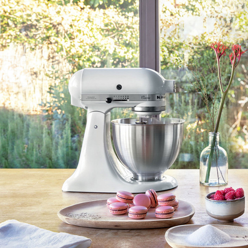 Кухонний комбайн KitchenAid Artisan 4,3 л 5KSM95PSEMC з відкидним блоком колір хром