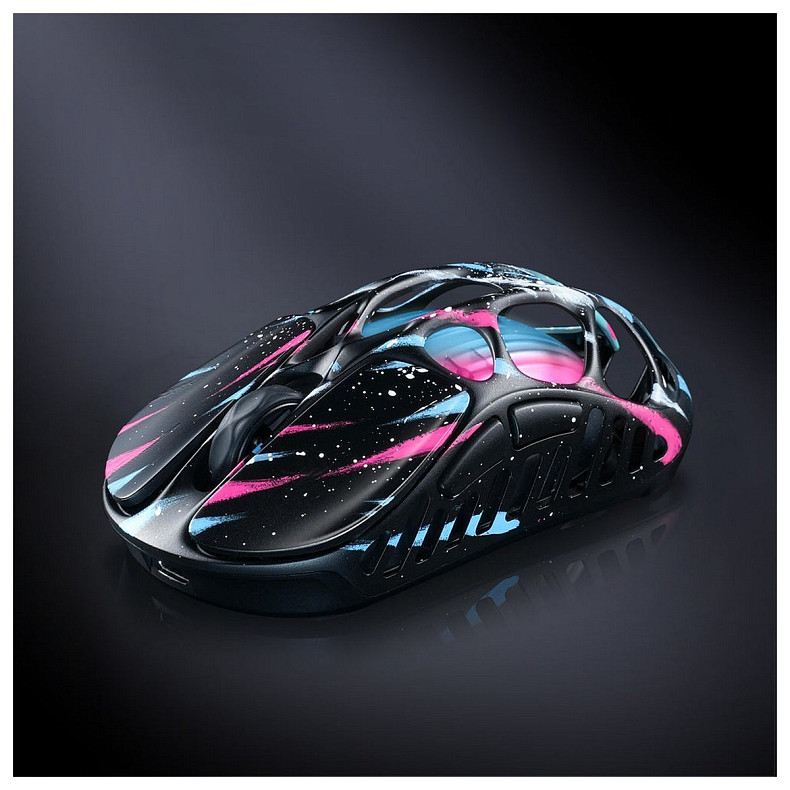 Миша GravaStar Mercury X Pro, 8K, BT/WL/USB-A, RGB, Neon Graffiti