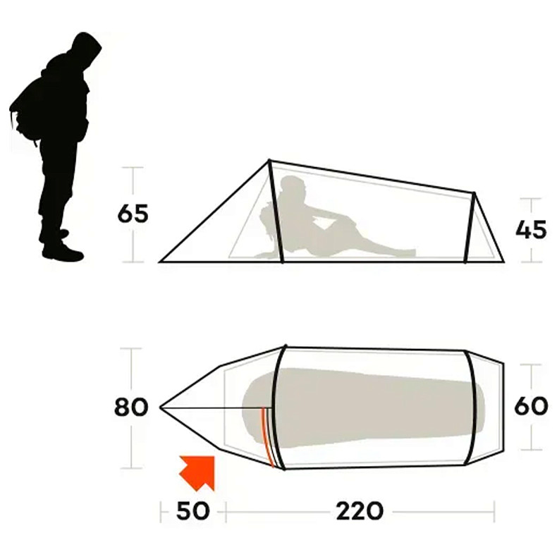Палатка одноместная Ferrino Sling 1 Sand (99122NSS)