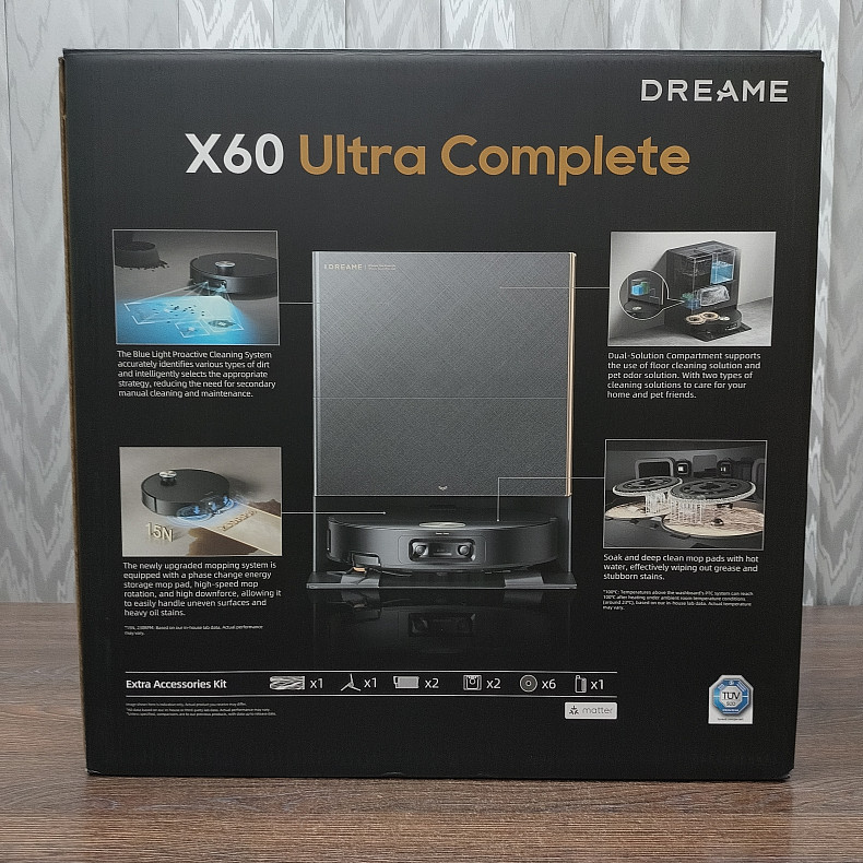 Робот-пилосос миючий Dreame X60 Ultra Complete Black - Уцінка