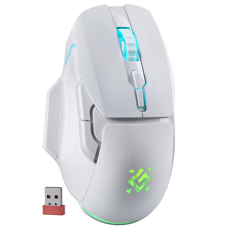 Мишка Defender Stix GM-009, бездротова, 7кн. 3200 dpi, 500 мАh, біла