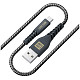 Кабель Luxe Cube Kevlar USB-microUSB, 1.2м, чорний (8886668686242)