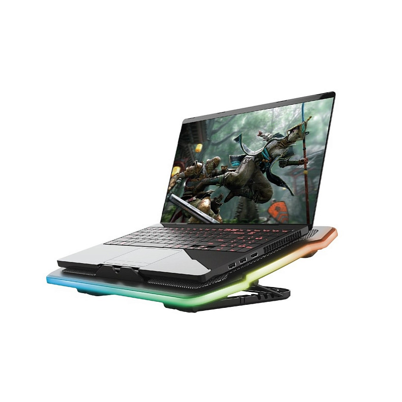 Підставка для ноутбука Trust GXT 1126 Aura (17") RGB Black