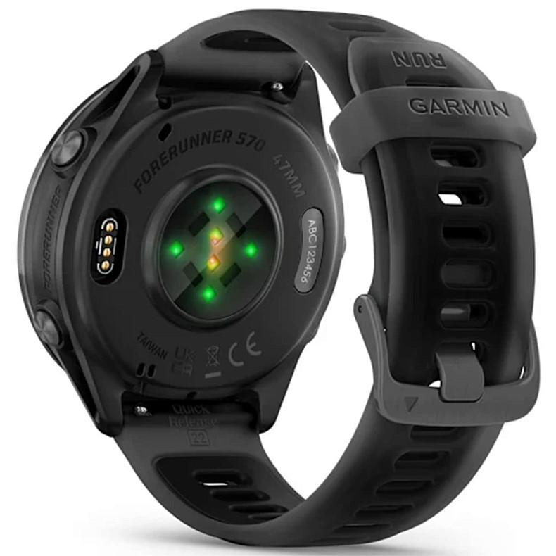 Спортивные часы Garmin Forerunner 570 47mm Slate Gray Aluminum with Translucent Black/Black Band (010-02971-00)