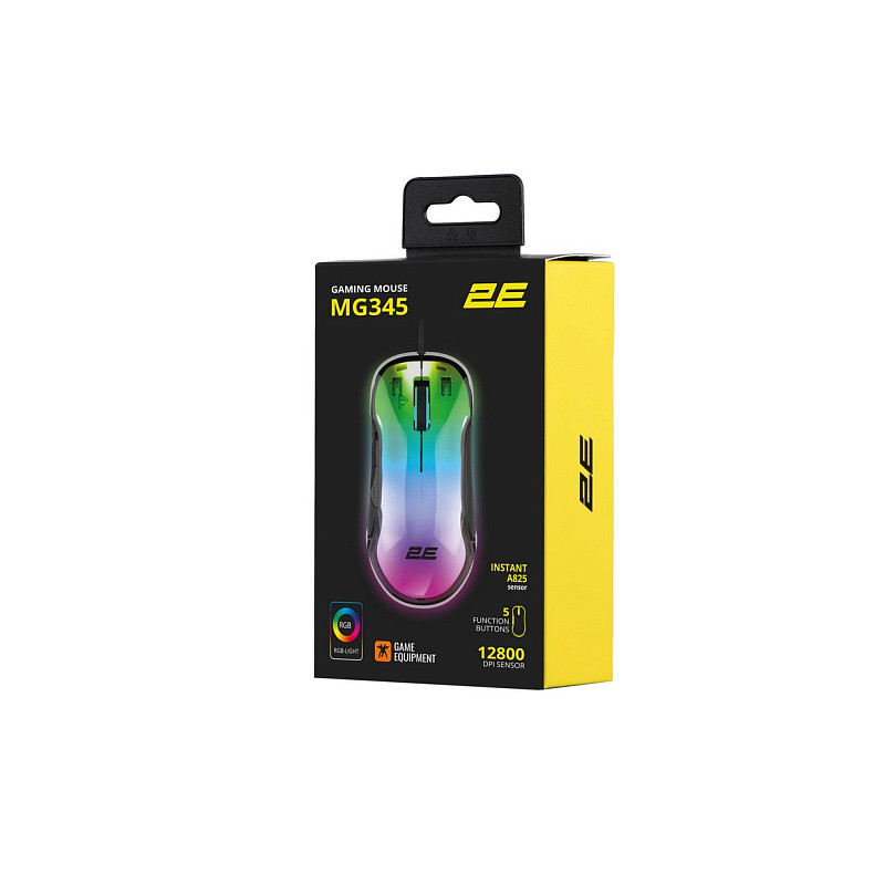 Мышка 2E GAMING MG345 RGB USB Transparent