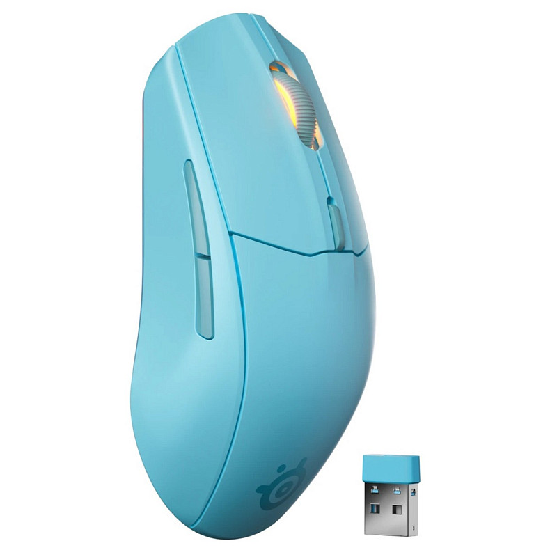 Мишка SteelSeries Rival 3 Gen 2 Wireless, RGB, Aqua