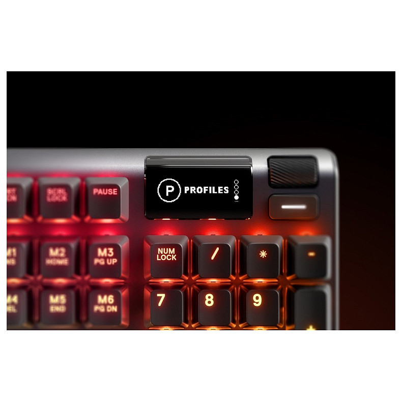 Клавиатура механическая SteelSeries Apex 7 (Blue Switch) OLED Smart Display