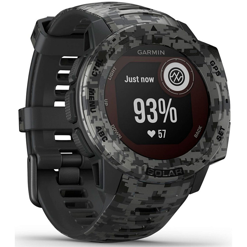 Спортивний годинник Garmin Instinct Solar Graphite Camo