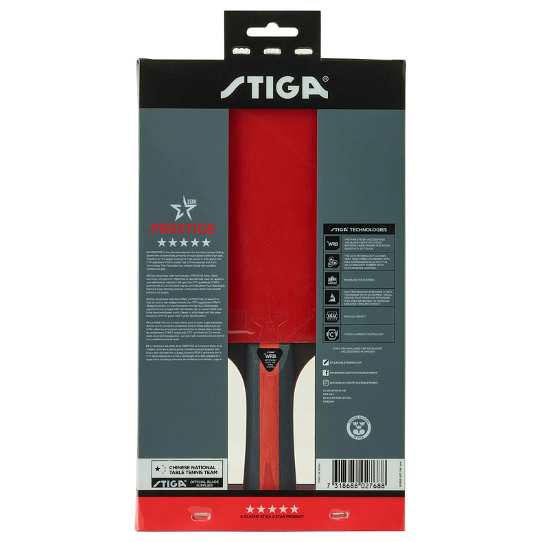 Ракетка для настольного тенниса Stiga Prestige 5 Star FL (1215-3118-01)