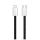 Кабель ColorWay Lightning + Type-C USB (M/M), 3.0 А, 1 м, Black (CW-CBPDCL061-BK)