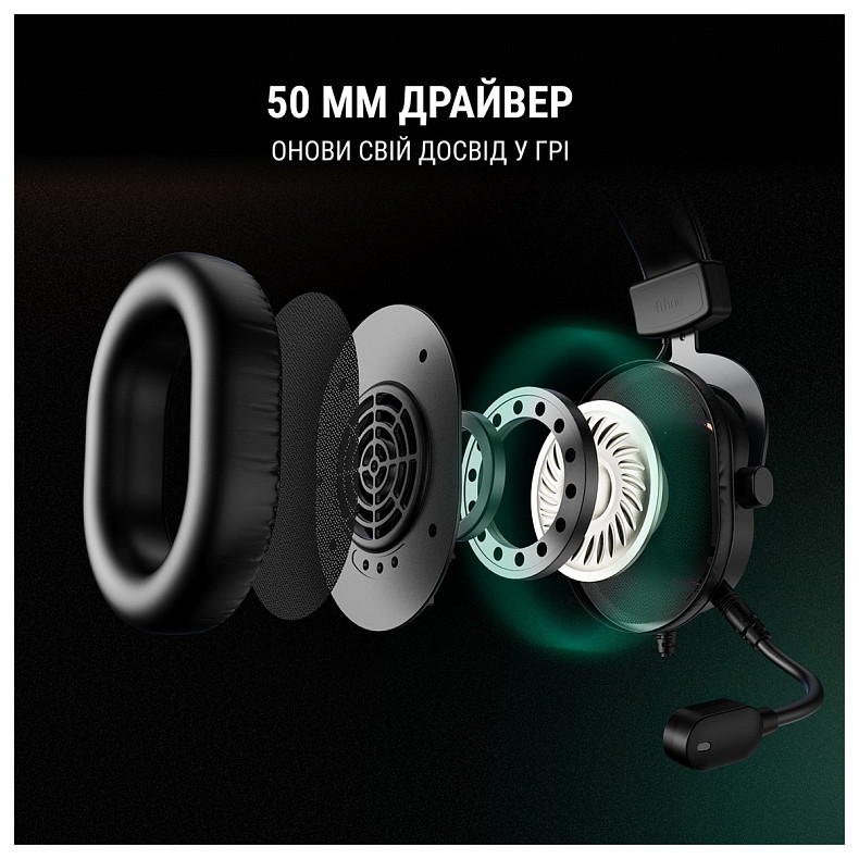 Гарнітура Fifine RGB H6 Black