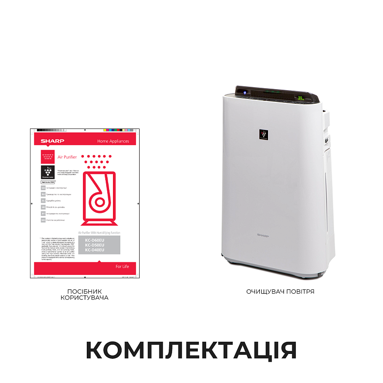 Очищувач повітря Sharp KC-D40EUW