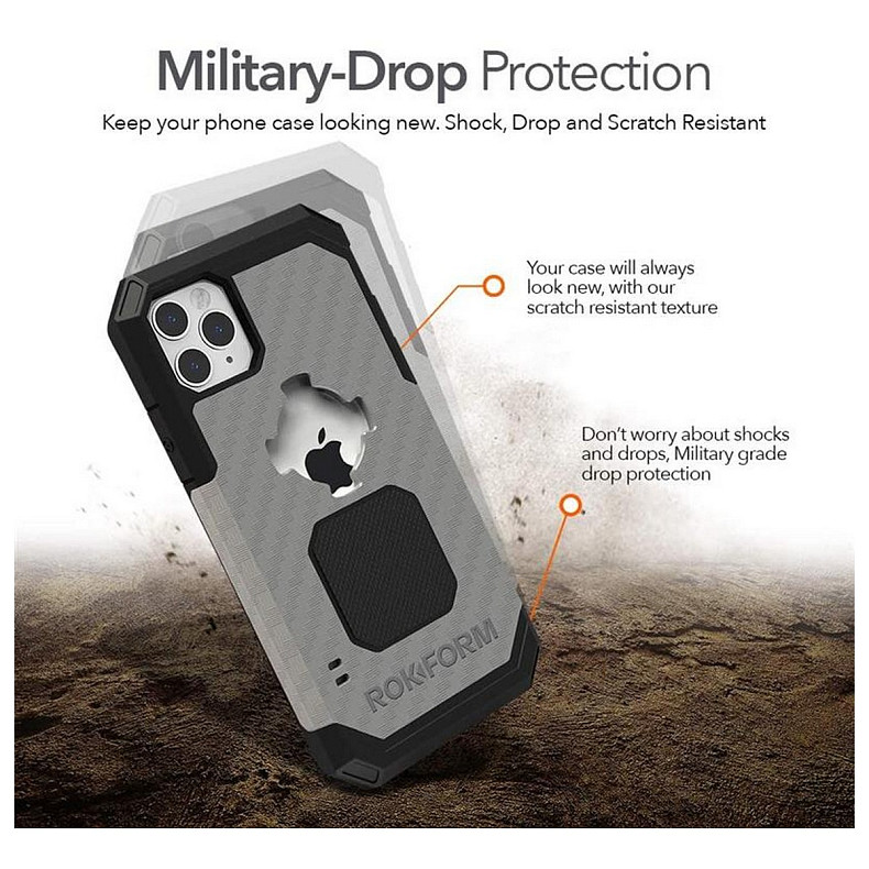 Чeхол-накладка Rokform Rugged для Apple iPhone 11 Pro Gun Metal (306643P)