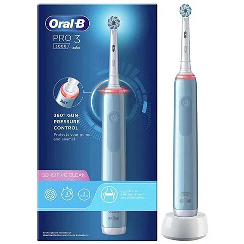 Зубная щетка BRAUN Oral-B PRO3 3000 D505.513.3 Sensitive Blue