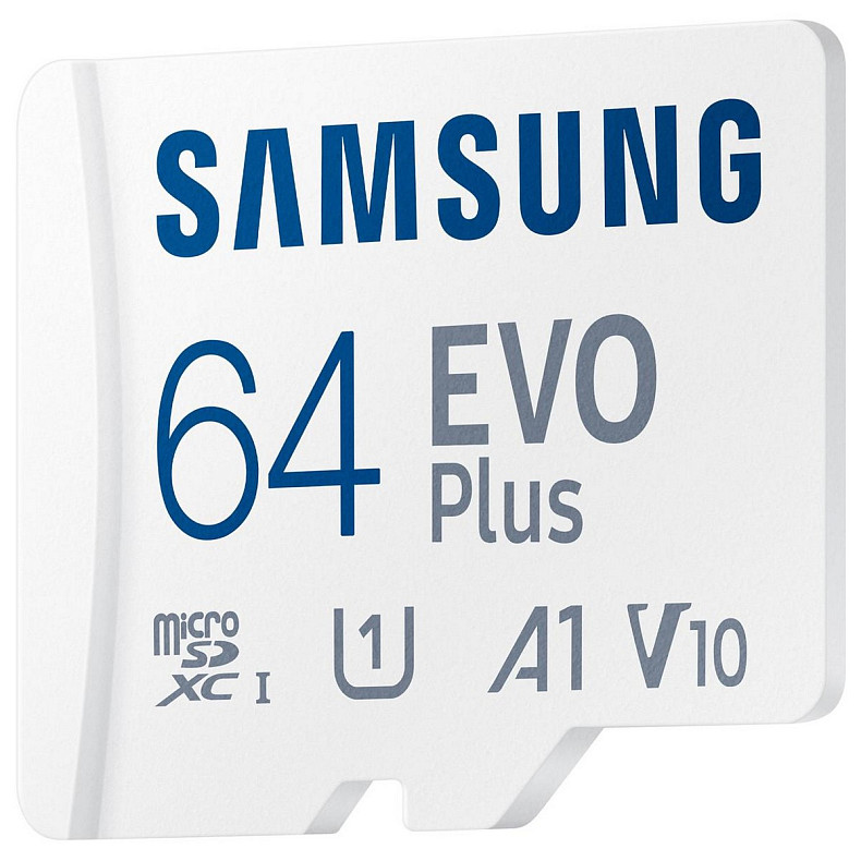 Карта пам'яті MicroSDXC 64GB UHS-I/U3 Class 10 Samsung Evo Plus R160MB/s + Адаптер SD (MB-MC64SA/EU)