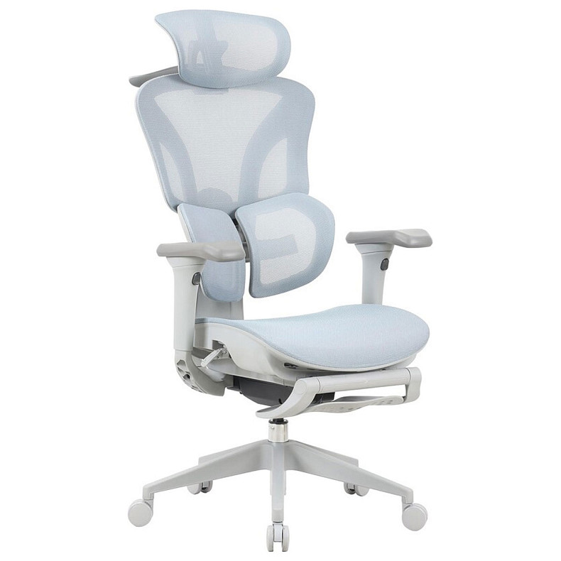 Крісло офісне OfficePro Elite OC950GLB Gray/Light Blue
