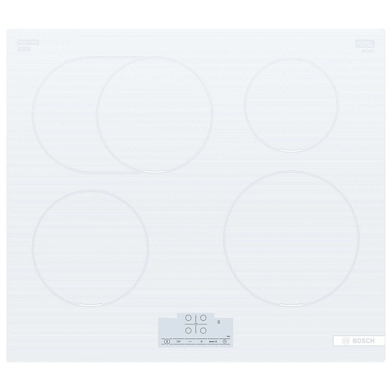 Варочная поверхность Bosch индукционная, 60см, расширенная зона, белый