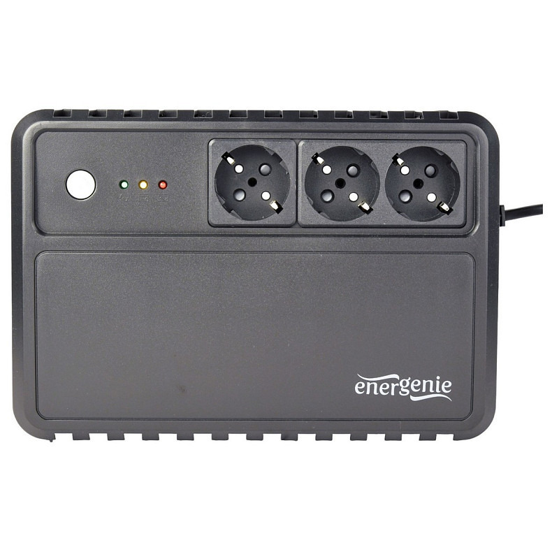 ИБП EnerGenie EG-UPS-3SDT600-01 600VA, Line Int., AVR, 3xSchuko