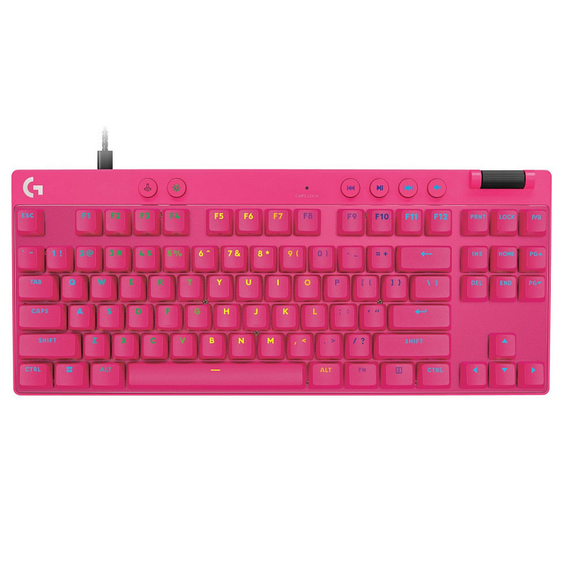 Клавиатура Logitech G PRO X TKL Rapid Magenta (920-013253)