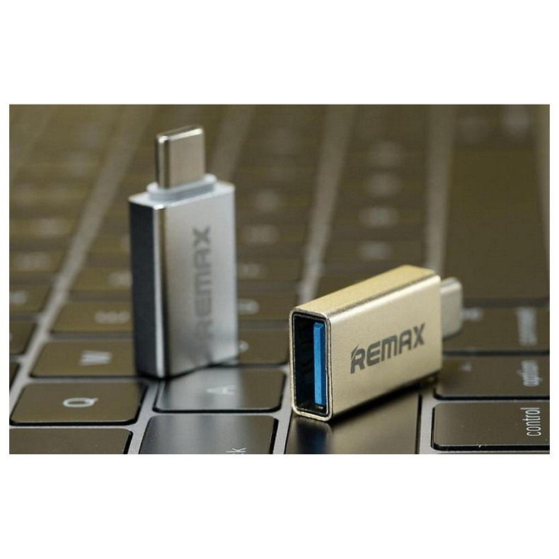 Адаптер Remax Glance USB-USB Type-C RA-OTG1 Silver (2000700004672)