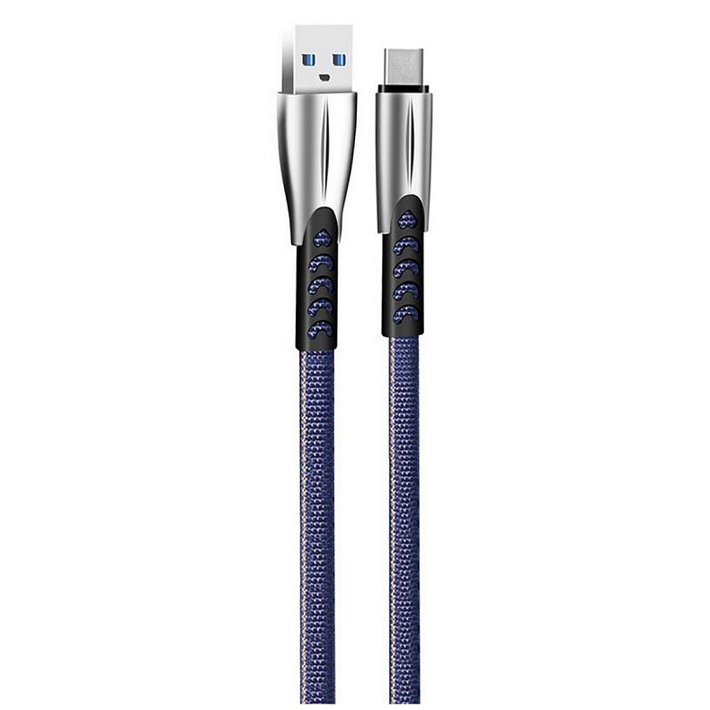 Кабель ColorWay USB-USB Type-C, 2.4А, 1м, Blue (CW-CBUC012-BL)