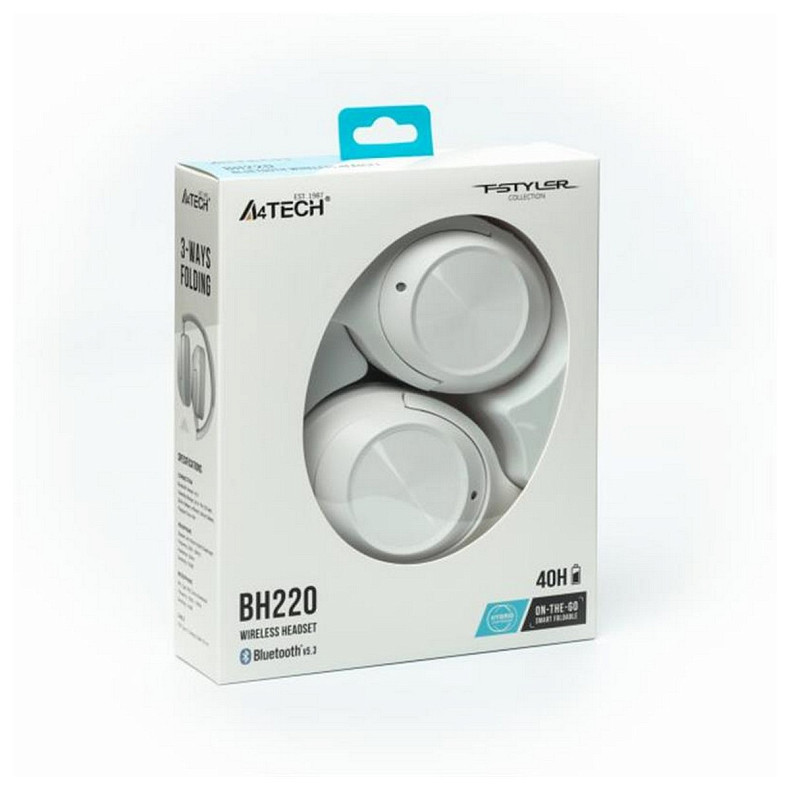 Bluetooth-гарнитура A4Tech Fstyler BH220 White