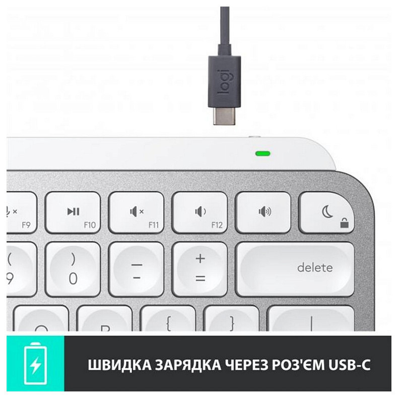 Клавиатура Logitech MX Keys Mini For Business Pale Gray (920-010609)