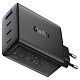 Зарядний пристрій 4xUSB 100W (3xUSB-C+USB-A) Gan A94 Fast Charger Black Acefast