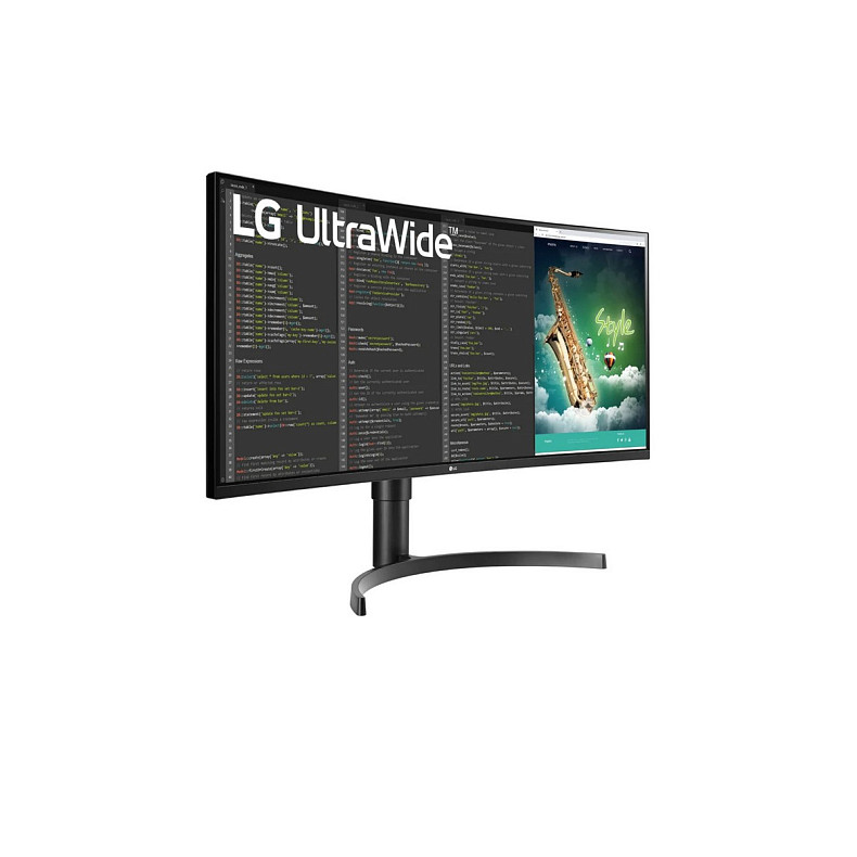 Монитор LG 35" 35WN75C-B 2xHDMI, DP, USB-C, MM, VA, 3440x1440, 21:9, sRGB 99%, CURVED, FreeSync