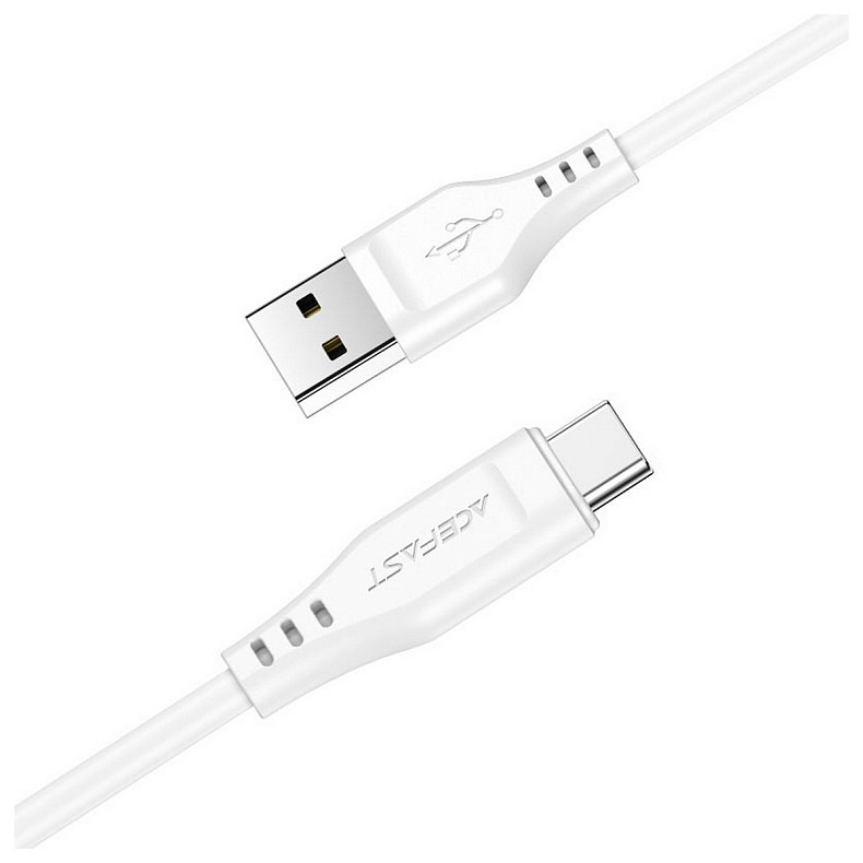 Кабель USB 2.0 USB-A to USB-C, 1,2 м, 3.0A, TPE C3-04 White Acefast