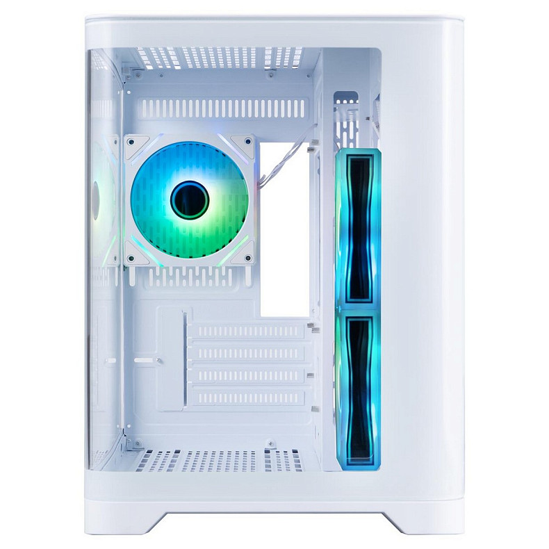 Корпус 1stPlayer UV6-WH-2FC7R-W-1FC7-W White без БП