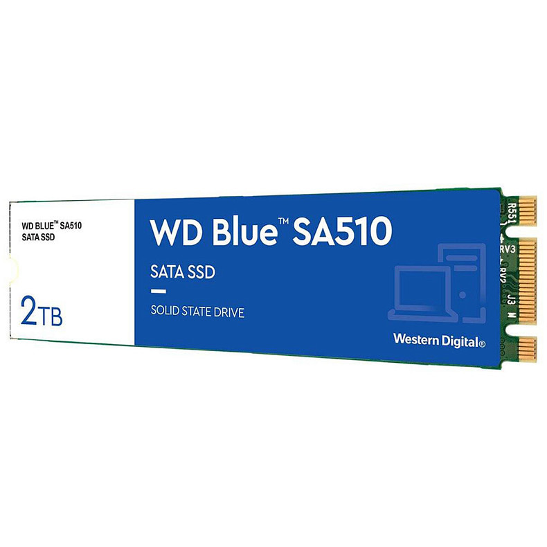 SSD диск WD BLUE SA510 SATA M.2 2TB WDS200T3B0B