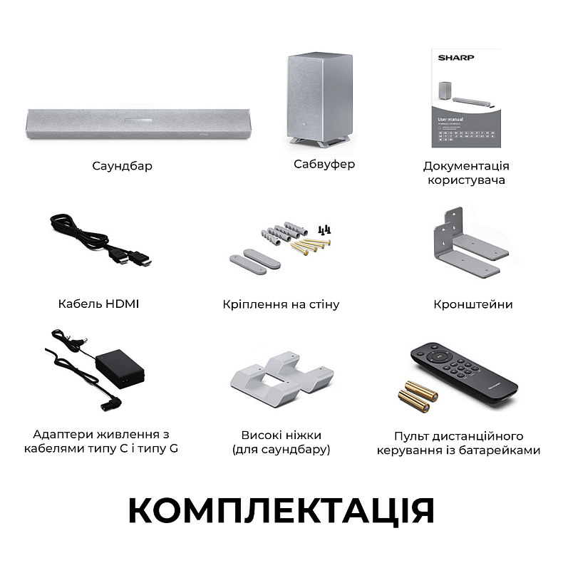 Саундбар Sharp HT-SBW53121(SL)