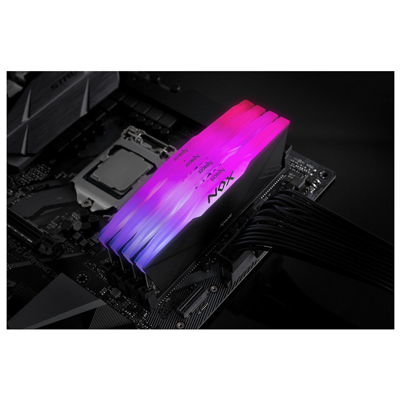 ОЗП DDR4 2х16GB/3200 Apacer NOX RGB Black (AH4U32G32C28YNBAA-2)