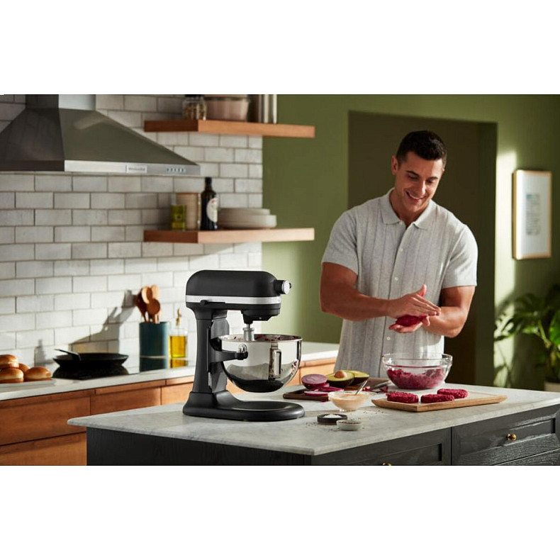 Кухонная машина KitchenAid Heavy Duty 5,2 л 5KSM55SXXEBM с подъемной чашей, матовый черный