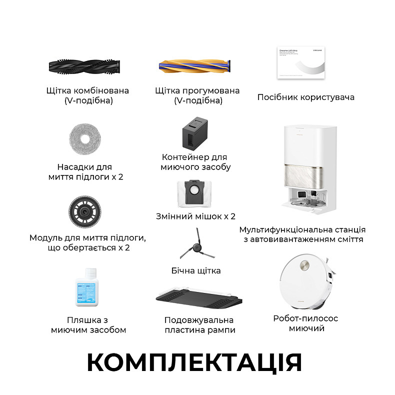 Робот-пылесос моющий Dreame Bot L60 Ultra White