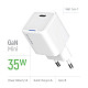Сетевое зарядное устройство ColorWay GaN Mini 35W PD Port PPS USB-C White (CW-CHS056PD-WT)