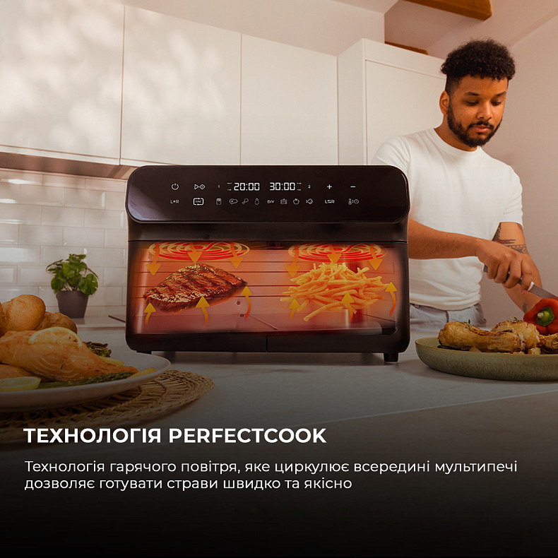 Мультипечь (аэрогриль-фритюрница) CECOTEC Cecofry Advance 9000 Inox