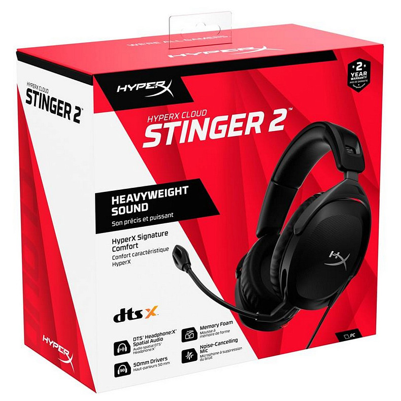 Гарнітура HyperX Cloud Stinger 2 3.5mm Black (519T1AA)