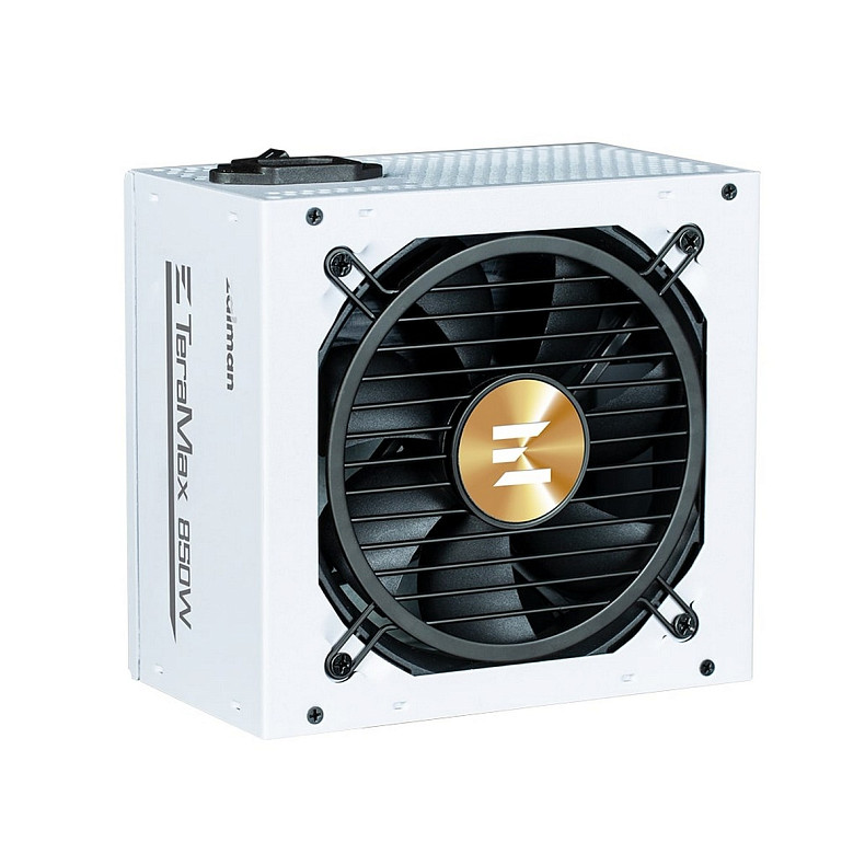 Блок питания Zalman Teramax 2 WH (850W) >90% 80+ Gold 120мм 1xMB 28pin (18+10) 2xCPU 8pin(4+4) 3xM