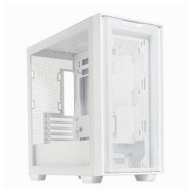 Корпус Asus A21 White Tempered Glass без БП (90DC00H3-B09000)